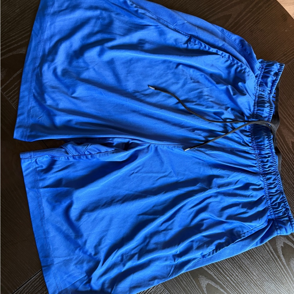 Nike Blue Athletic Shorts Lightweight Mesh